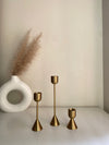 European Gold Candle Holder